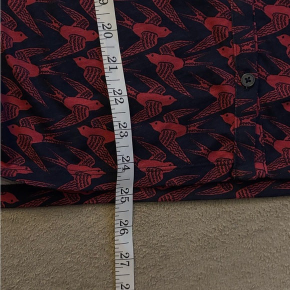 Boden Elsa Smocked Yoke Jersey Shirt French Navy, Swooping Swallow - Picture 9 of 9